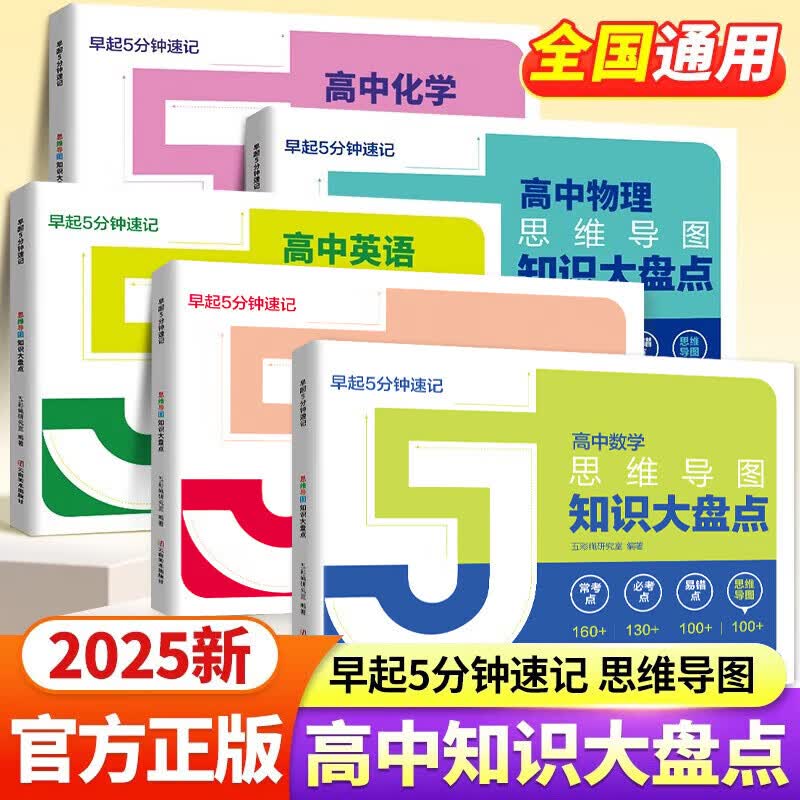 张雪峰思维导图早起5分钟速记 2025高考复习难点汇总语文数学英语物理化学高一高二高三全国通用基础知识必背手册辅导资料工具书公式定律手册英...详情图