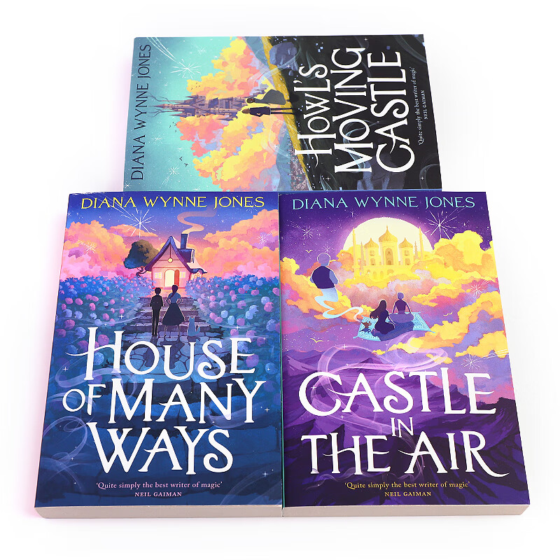 英文原版 The Howl’s Moving Castle Trilogy Box Set 哈尔的移动城堡3册盒装 宫崎骏动画原著 奇幻小说 魔法冒险 10-14岁