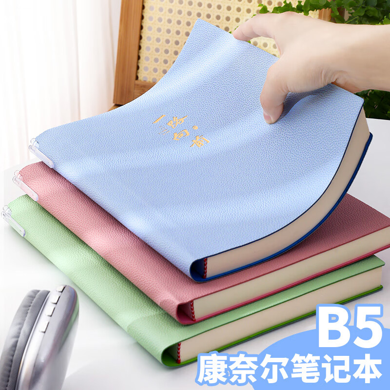 朗捷康奈尔笔记本本子加厚288页加大b5软皮面本5R高效记忆思维导图本子大学生复习考研学习记事本详情图