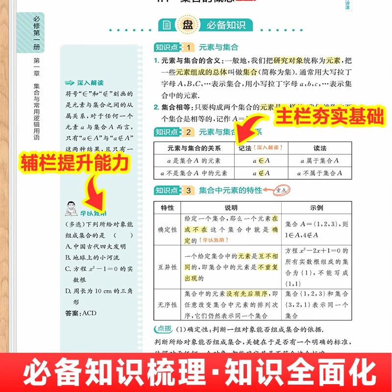 2026一本高中知识大盘点语文数学英语物理化学政治历史地理生物知识点汇总高一高二高三高考基础知识清单手册知识点总结教材复习资料 [理科3册]数理化 高中通用详情图