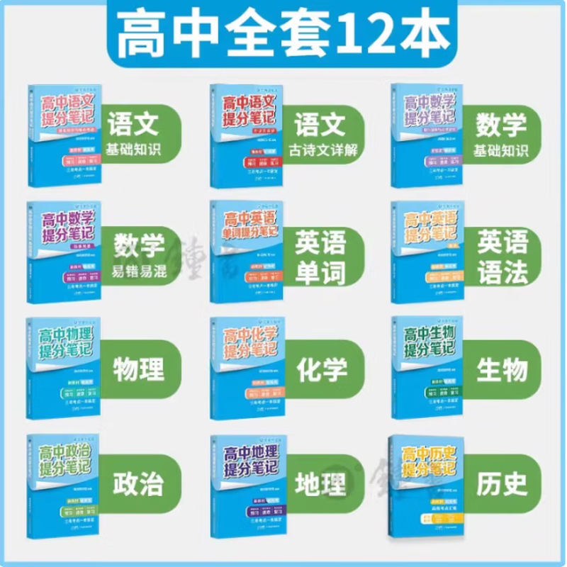 【京仓直配-云仓发货】高中知识大盘点 高中思维导图 早起5五分钟速记高中知识大盘点 高中分层练张雪峰2025新版数学分层练 高中提分笔记 【全套9册】语数英物化生政历地
