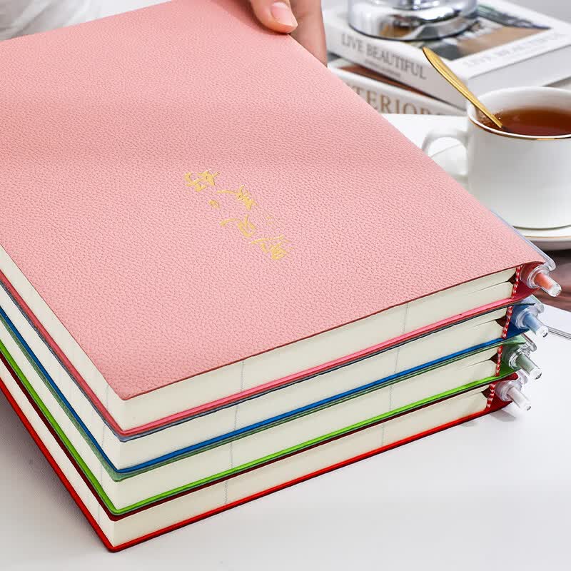 朗捷康奈尔笔记本本子加厚288页加大b5软皮面本5R高效记忆思维导图本子大学生复习考研学习记事本详情图