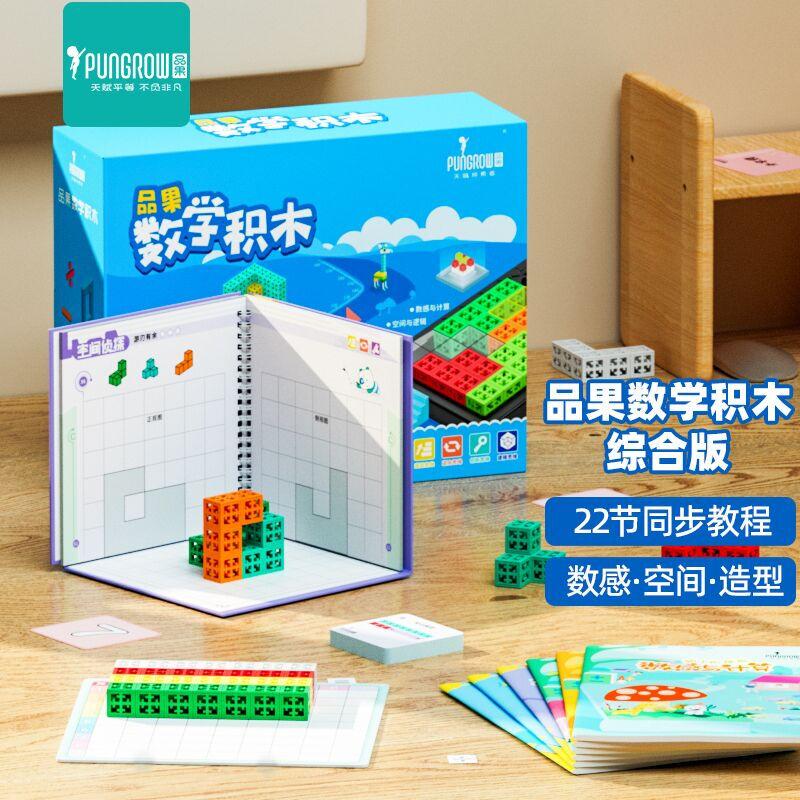 品果数学积木数感运算学习计算空间思维推理训练桌游游戏儿童拼装玩具 品果数学积木综合版详情图