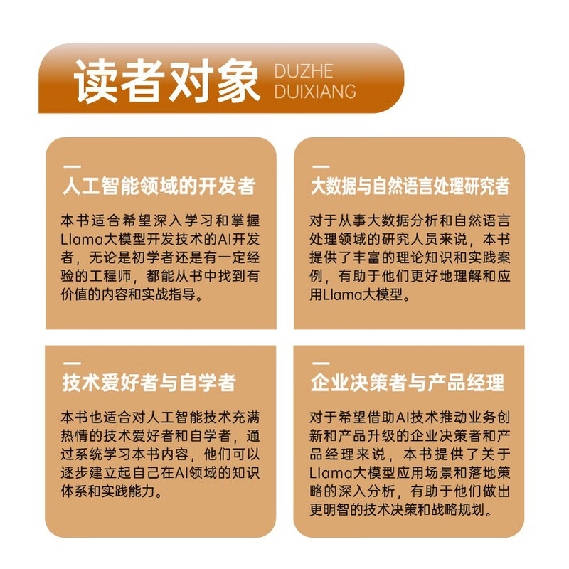 Llama应用开发实战 人工智能 自然语言处理 机器学习 深度学习 AI大模型 异步图书出品详情图