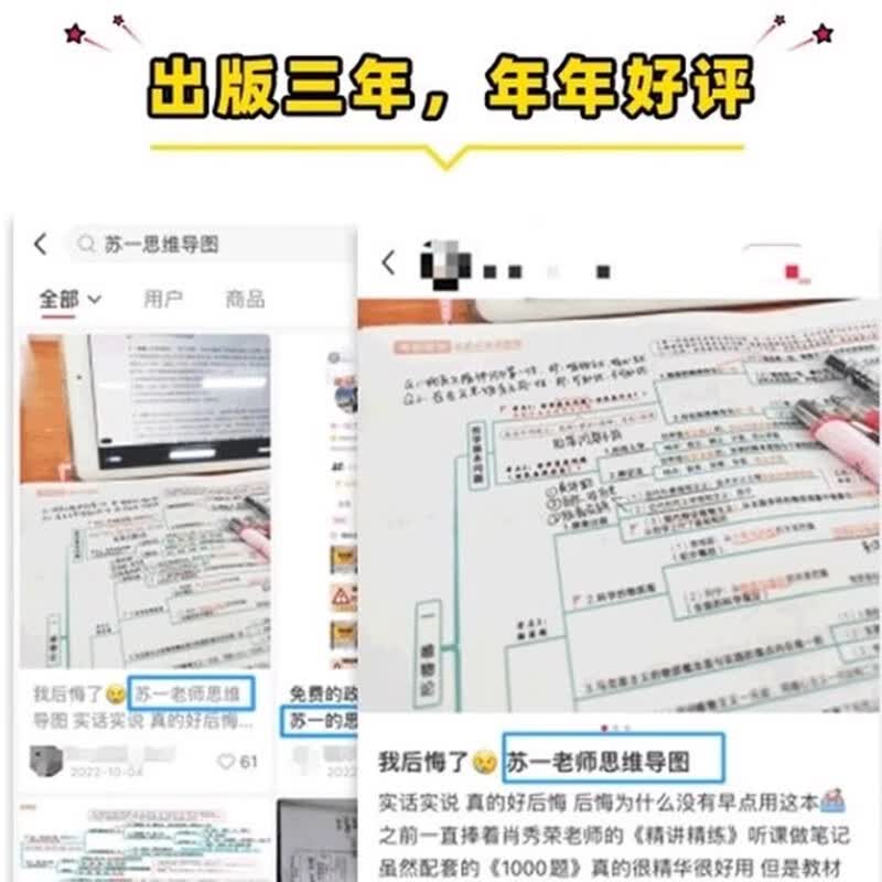 正版2026考研政治红果研思维导图苏一思维导图考研政治高清图谱（可搭配肖秀荣1000题使用） 2026苏一三件套+肖秀荣三家套(分批发货)详情图
