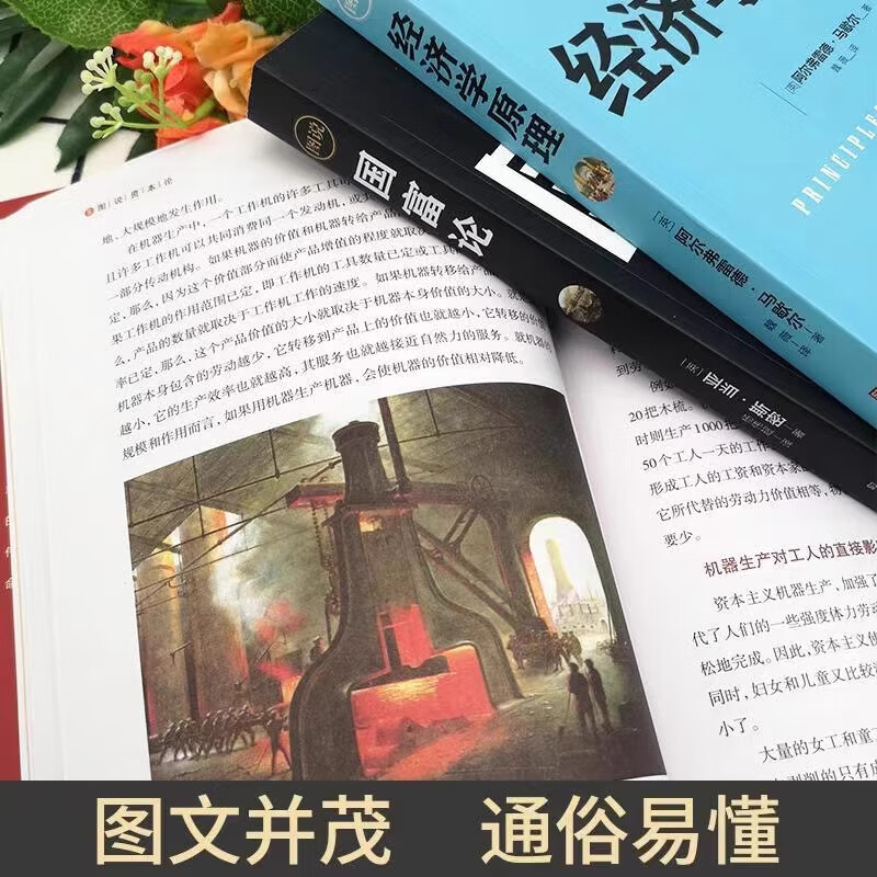 【全套4册】正版资本论马克思+经济学原理+国富论亚当斯密+博弈论马歇尔西方政治经济学书籍投资理财宏观微观经济学基础入门书哲学知识书籍