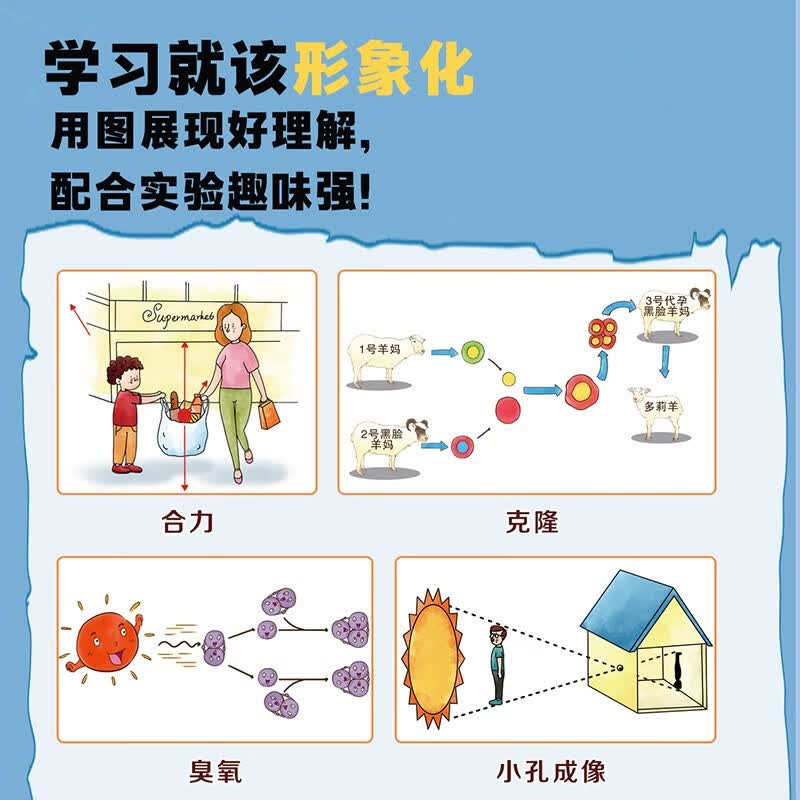 万物有科学（全8册）涵盖物理、化学、生物、地理、天文五大领域，93个概念，800多个知识点，从易到难，唤醒孩子最基础的理解和思考能力。  详情图