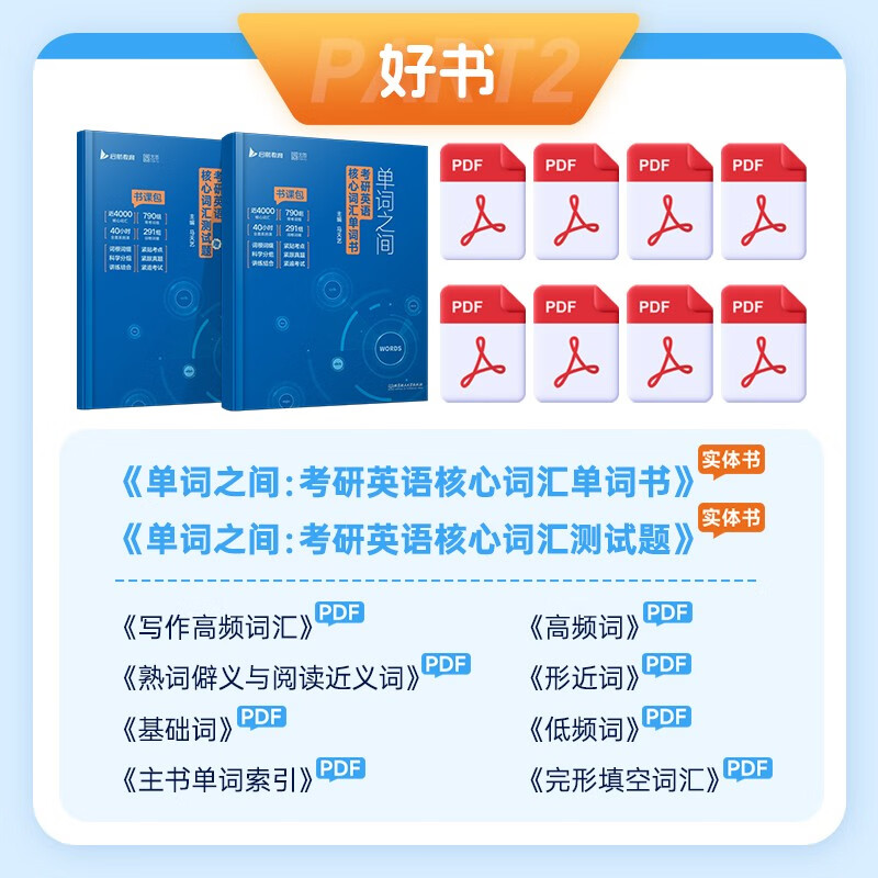 2027考研英语（二）阅读理解80篇+考研英语核心词汇【单词之间】2本套 可搭历年真题试卷红宝书考研真相张剑李永乐详情图