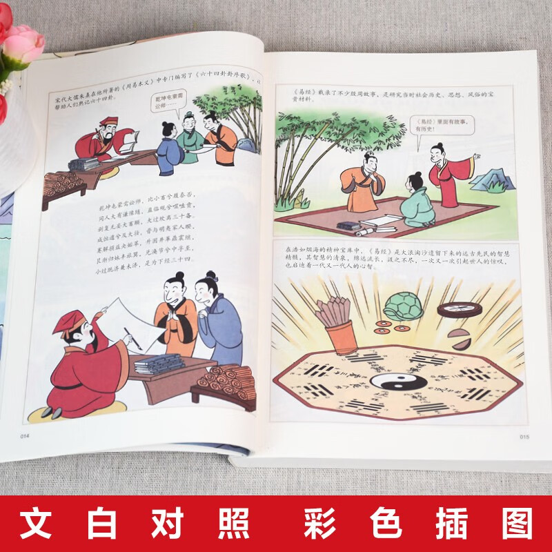 漫画讲透易经道德经庄子全3册正版为人处世的智慧易经真的很容易周易入门基础知识64卦国学经典畅销书籍详情图