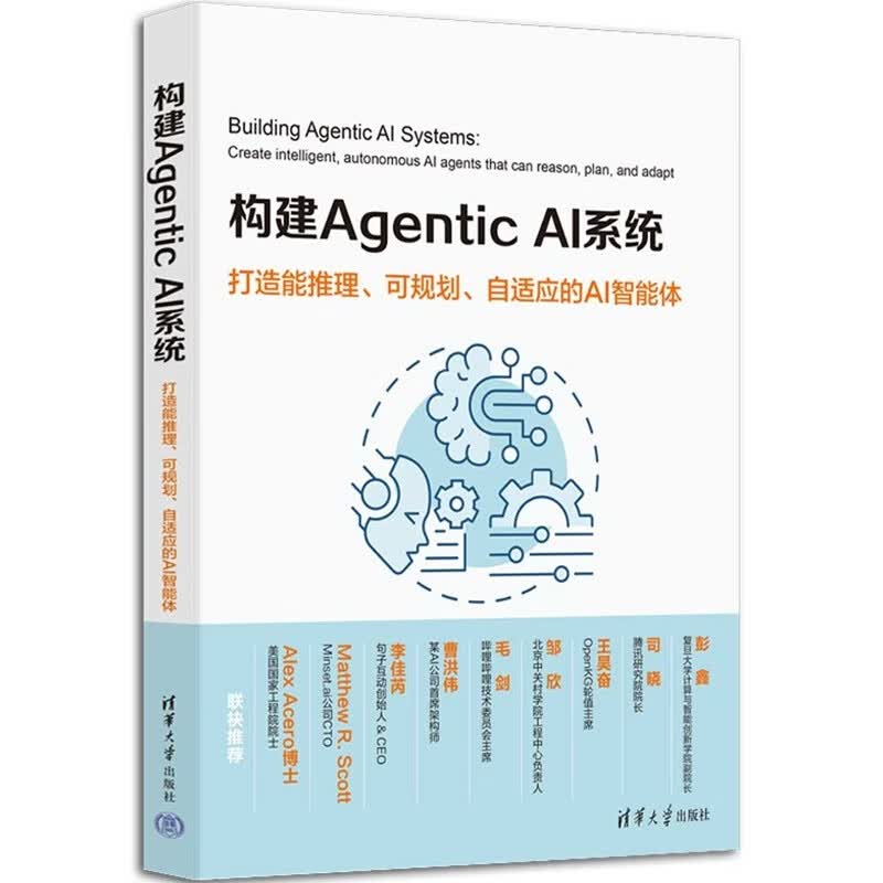 构建Agentic AI系统：打造能推理、可规划、自适应的AI智能体Agent AI书籍详情图