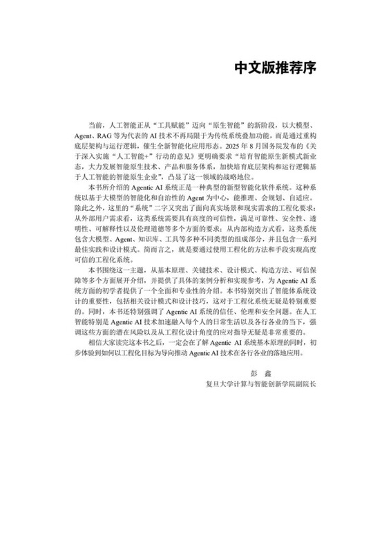 构建Agentic AI系统：打造能推理、可规划、自适应的AI智能体Agent AI书籍详情图