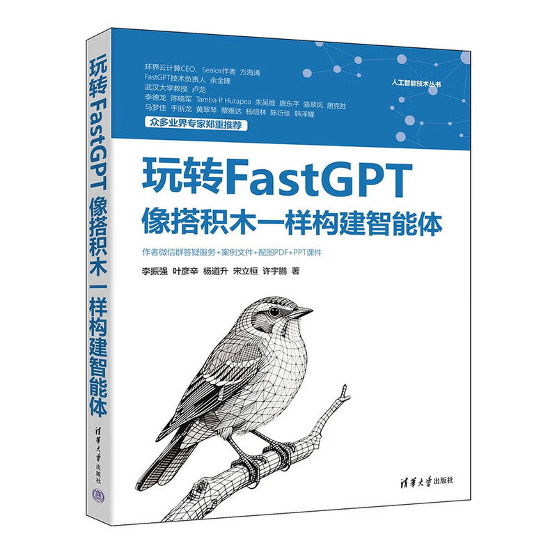 人工智能技术丛书10册：AI Agent智能体开发实践+大模型应用开发+从零开始大模型开发与微调+扣子开发AI Agent智能体应用+DeepSeek原生应用与智能体开发实践+玩转FastGPT等 正详情图