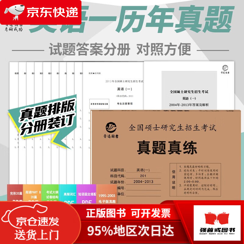 【正版全新 次日达】2025考研英语一历年真题201真题真练含2005-2014共10年真题试卷 英语一前十年考场真题详情图
