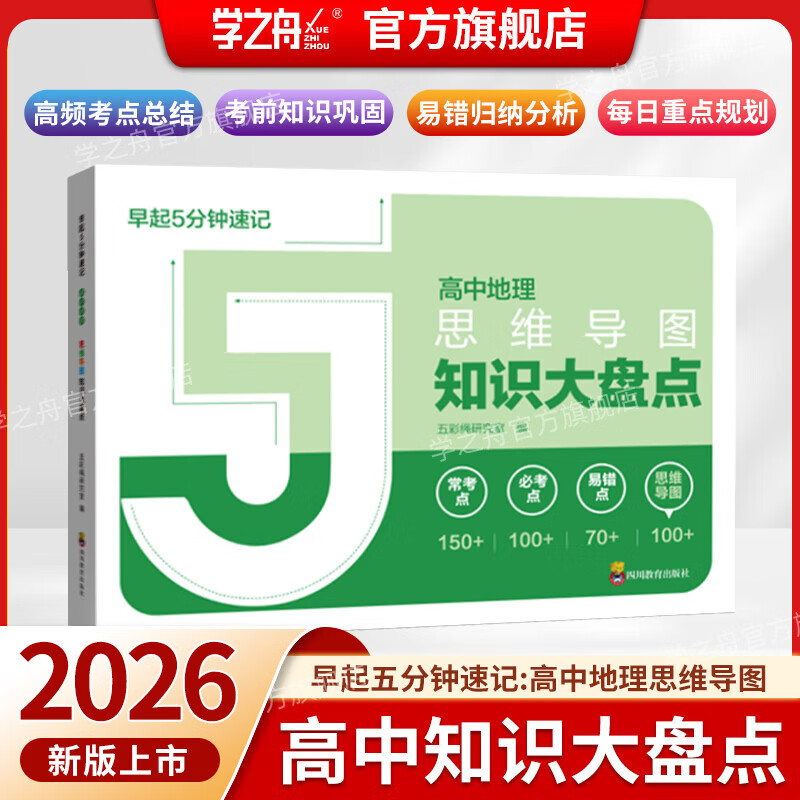 【官方正品】高中思维导图2025新版张老师推荐 高中知识大盘点五分钟速记 早起5分钟高考一轮复习难点汇总语文数学英语物理化学基础必背手册辅导...详情图