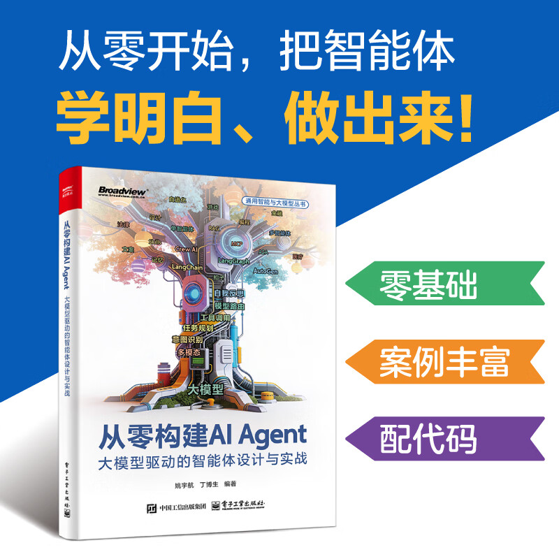 从零构建AI Agent：大模型驱动的智能体设计与实战详情图