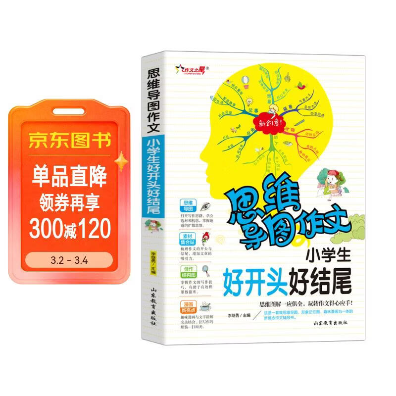 小学生好开头好结尾/集思维导图 形象记忆图 趣味漫画为一体的新概念作文辅导书详情图