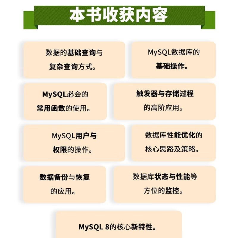 MySQL数据库开发与管理实战（微课视频版）高性能mysql必知必会power bi深入浅出精益数据分析redis区块链书籍sql基础教程从入门到精通详情图