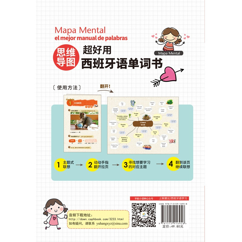 思维导图超好用西班牙语单词书