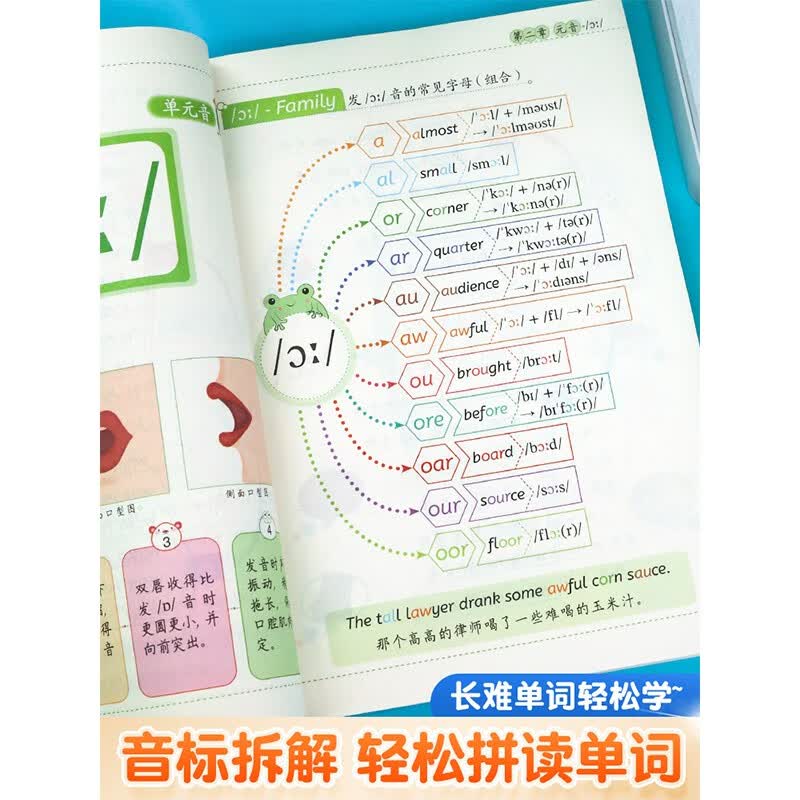 斗半匠 英语音标学习神器 音标记单词思维导图 小学三年级四年级英语词汇 小学通用英语单词1500词 英语音标记单词详情图