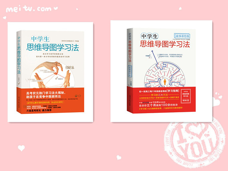 中学生思维导图 套装全2册 细分学科思维导图高效学习宝典 初中 高中学生详情图