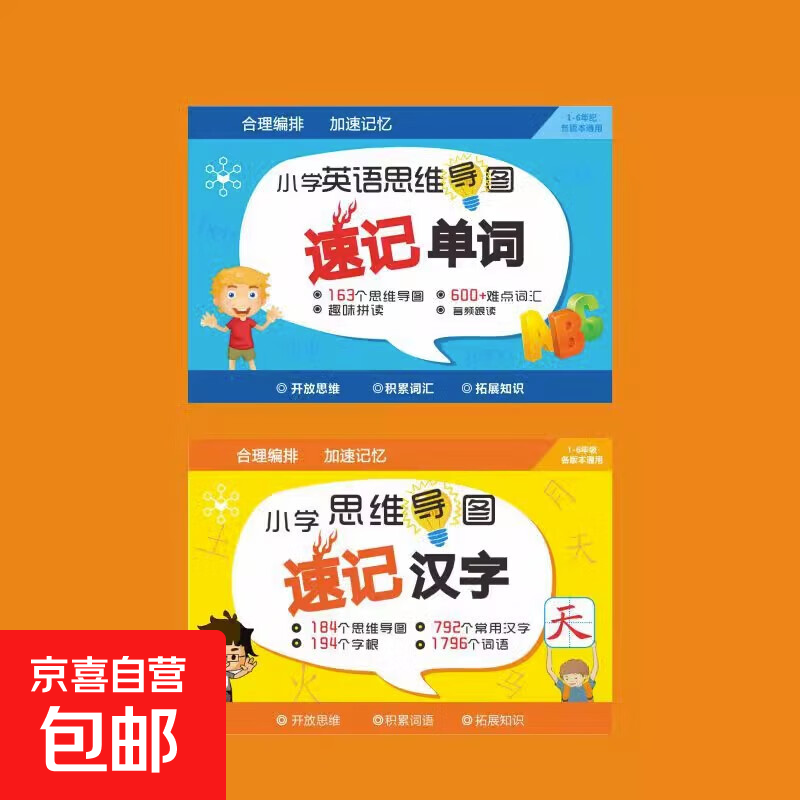 小学生思维导图速记汉字偏旁部首识字卡早教启蒙基础启蒙教育卡片 速记单词速记汉字详情图