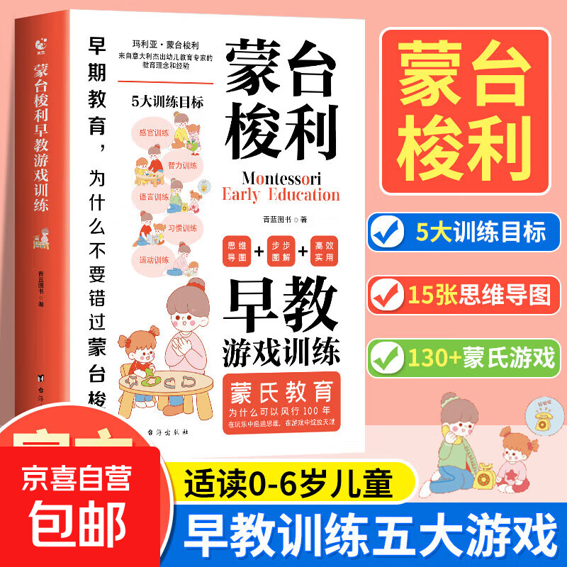 【官方正版】蒙台梭利早教游戏训练思维导图读懂蒙台梭利教育0-3-6岁幼儿早教书培养宝宝专注力智力开发家庭教育启蒙认知育儿书籍 蒙台梭利早教...详情图