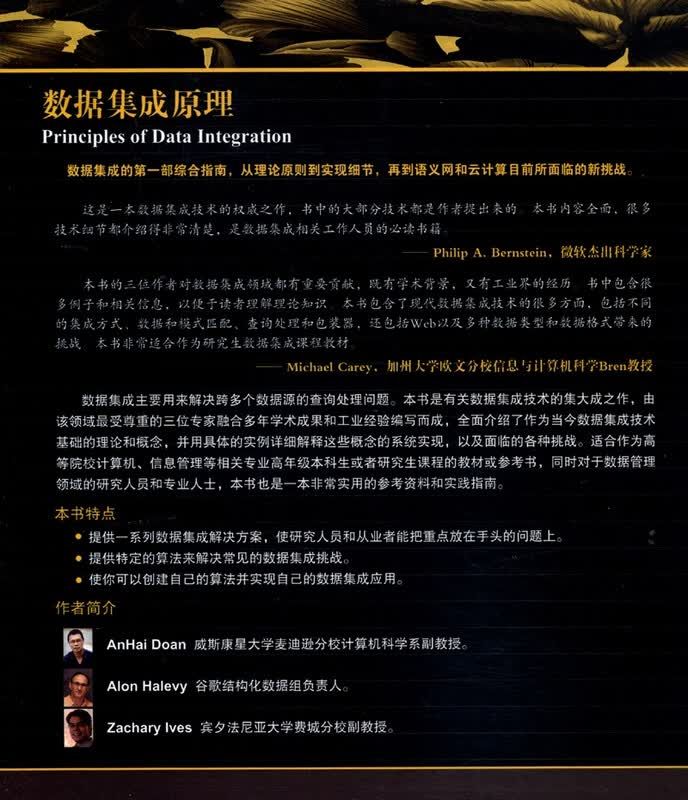 计算机科学丛书：数据集成原理详情图