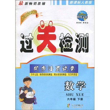 过关检测同步活页试卷：数学（6下）（人教版）封面