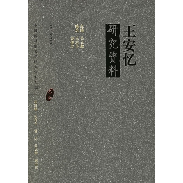 王安忆研究资料(乙种)9787532924301