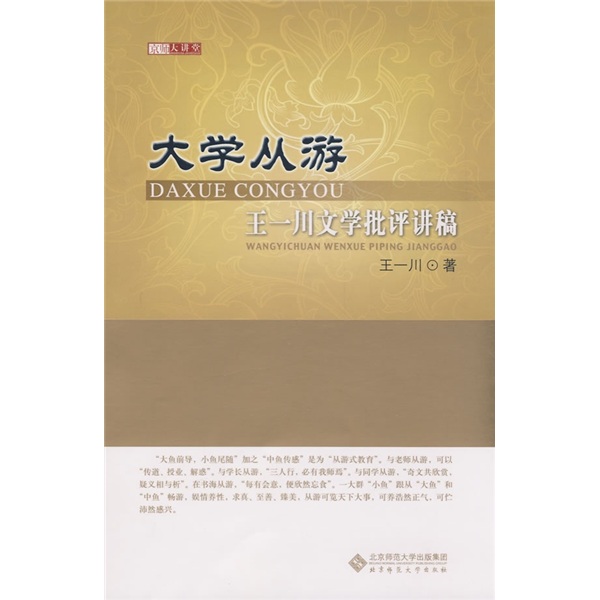京师大讲堂·大学从游：王一川文学批评讲稿