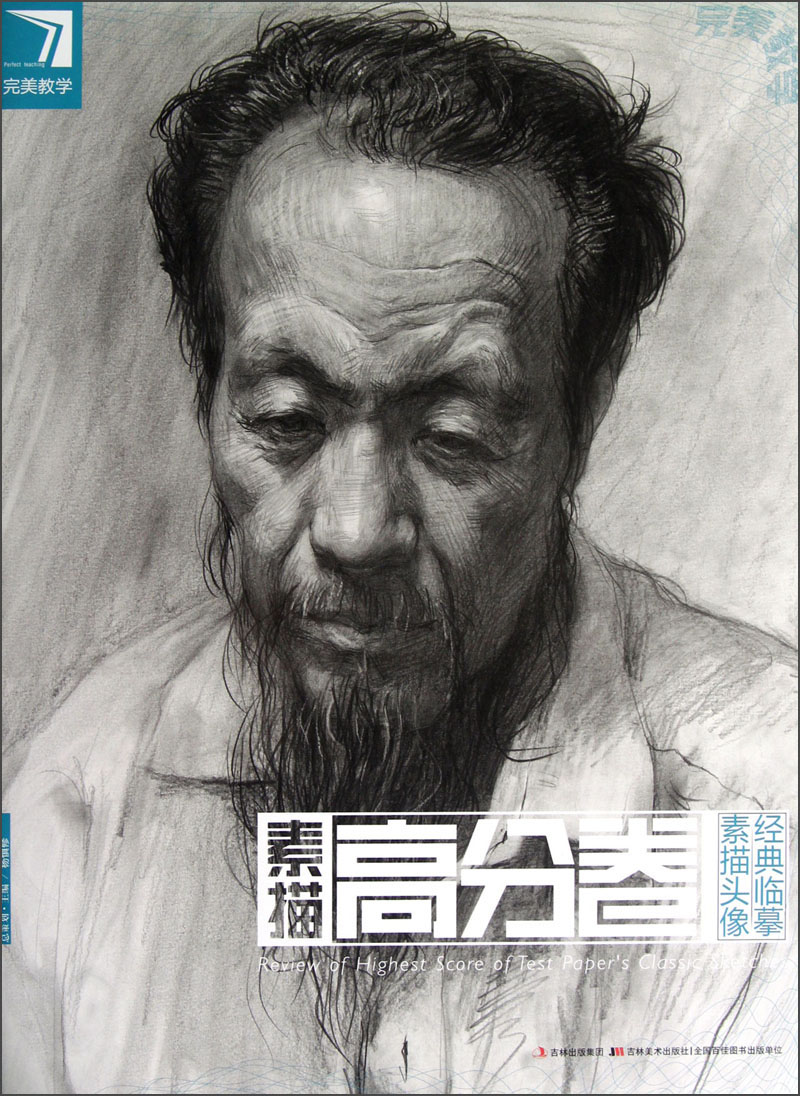 完美教学*素描头像经典临摹:素描高分卷杨慎修吉林美术出版社