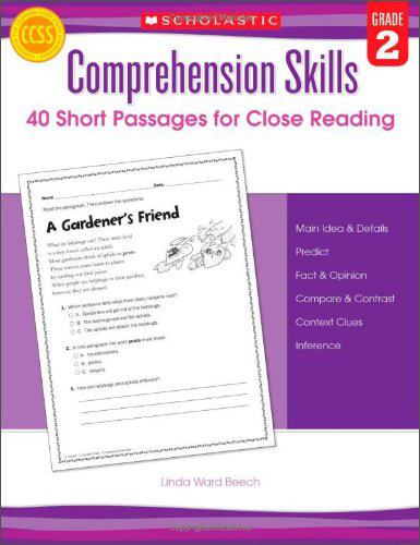 Comprehension Skills: 40 Short Passages for Close Reading， Grade 2 进口儿童绘本