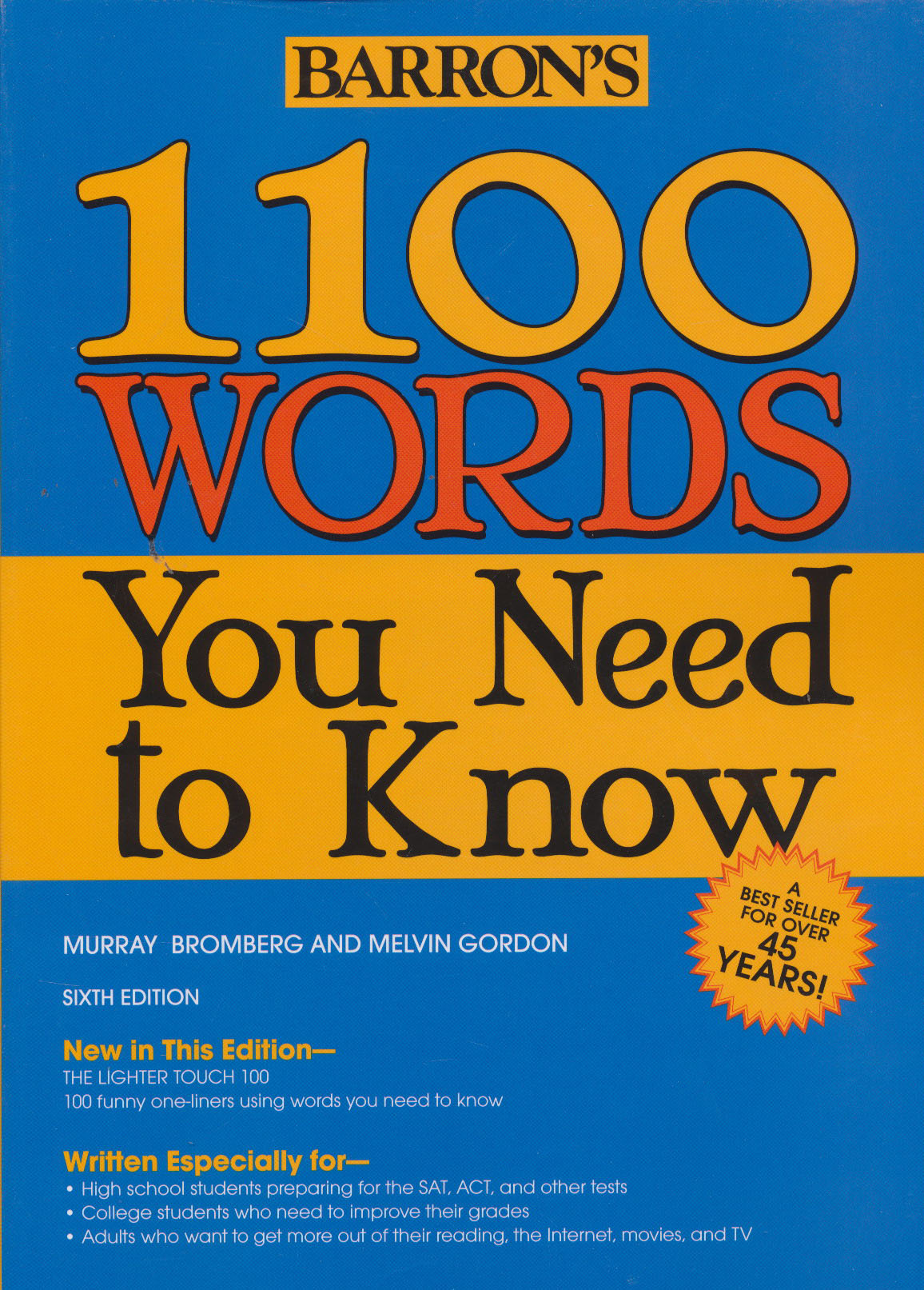 Barron's 1100 Words You Need to Know Barron的1100个你应该知道的词