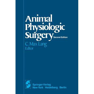预订 Animal Physiologic Surgery