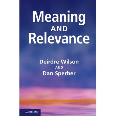 预订 Meaning and Relevance