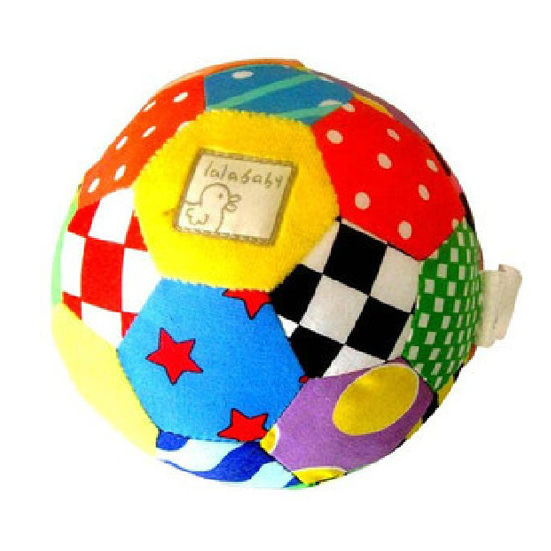 LALABABYLalababy拉拉布書/玩 嬰兒五彩感官球/六面彩色鈴鐺 手抓球玩具 五彩感官球-60006