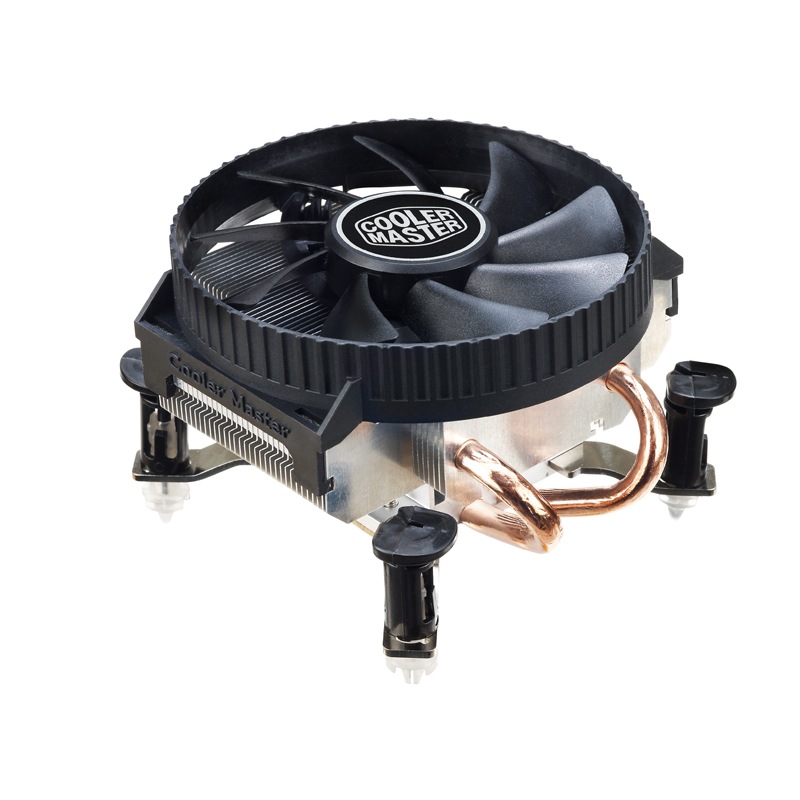酷冷至尊(CoolerMaster)猎鲨V200 CPU散热器(INTEL平台/2热管/降噪风扇/低高度/附带硅脂)