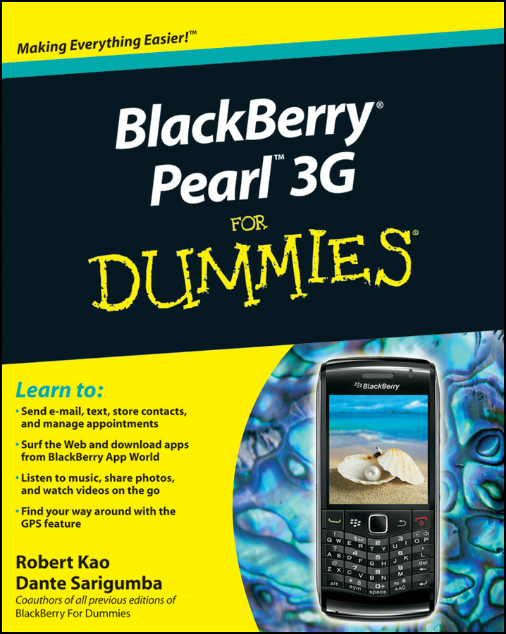 blackberry pearl 3g for dummies