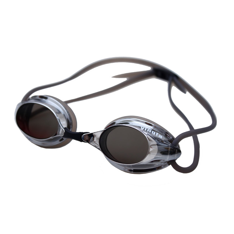 英发（YINGFA） 英发儿童泳镜竞速防水防雾训练比赛电镀专业游泳镜双镜带中小童游泳镜 01-黑色