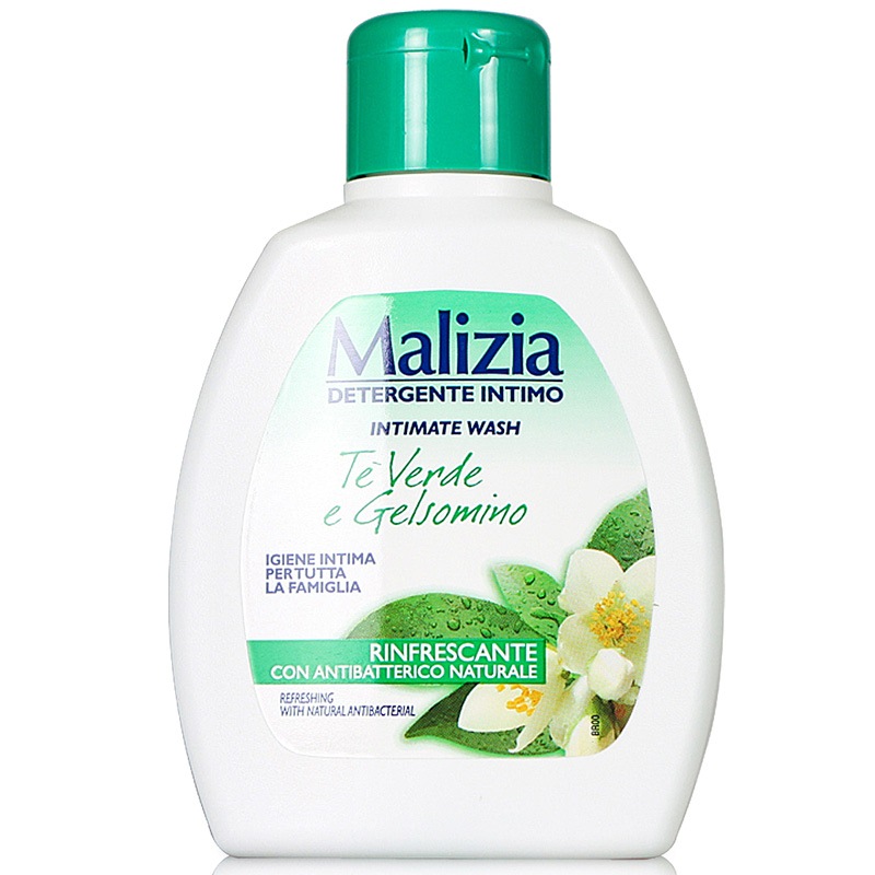 玛莉吉亚（MALIZIA）女性私处护理液(绿茶茉莉)200ml  私密处洗液 (意大利原装进口)