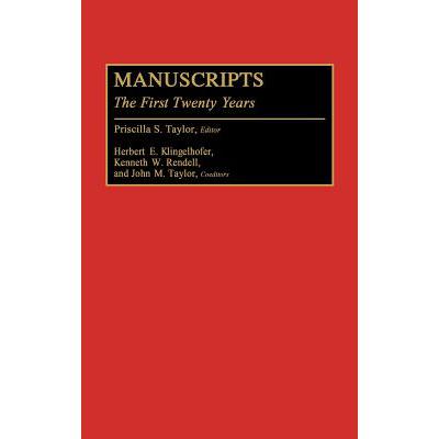Manuscripts: The First Twenty Years mobi格式下载