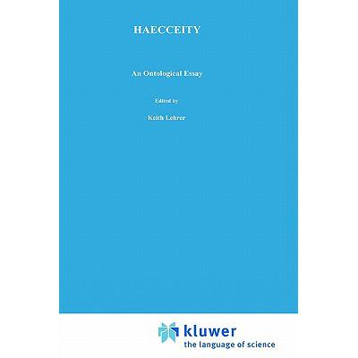 预订 Haecceity: An Ontological Essay
