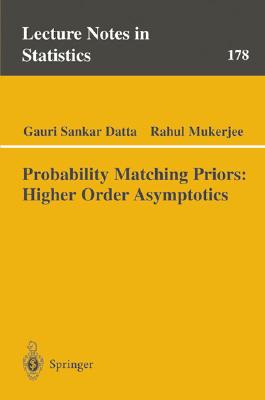 【预订】probability matching priors: high