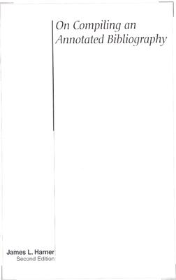 On Compiling an Annot Bibliogr