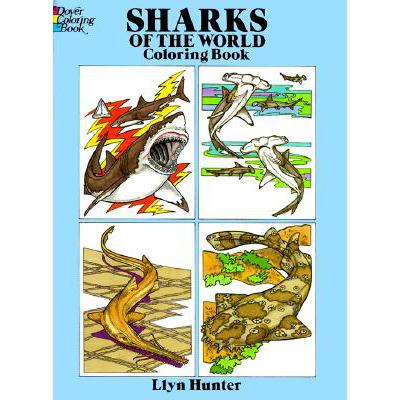 预订 Sharks of the World Coloring Book