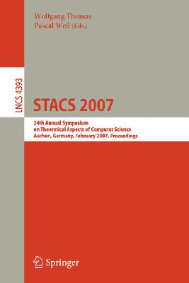 24th, 【预订】stacs 2007: 24th annual symposium on