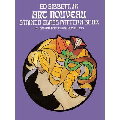 预订 Art Nouveau Stained Glass Pattern Book: 104 ...