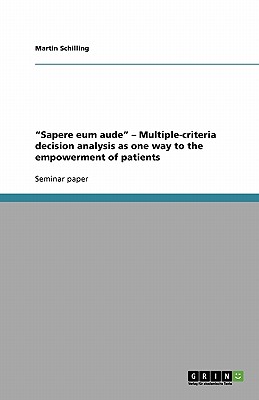 【预订】"sapere eum aude" - multiple-criteria