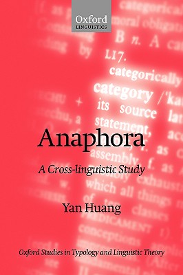 【预订】anaphora: a cross-linguistic