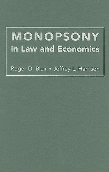 预订 Monopsony in Law and Economics